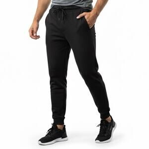 LEG3ND Legend Black Joggers Athletic Sweatpants Drawstring Gym Activewear‎